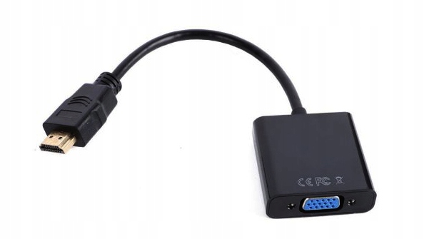 ADAPTER Omformer fra HDMI til VGA -kabel, DSUB -skjerm Applikasjonsvideo