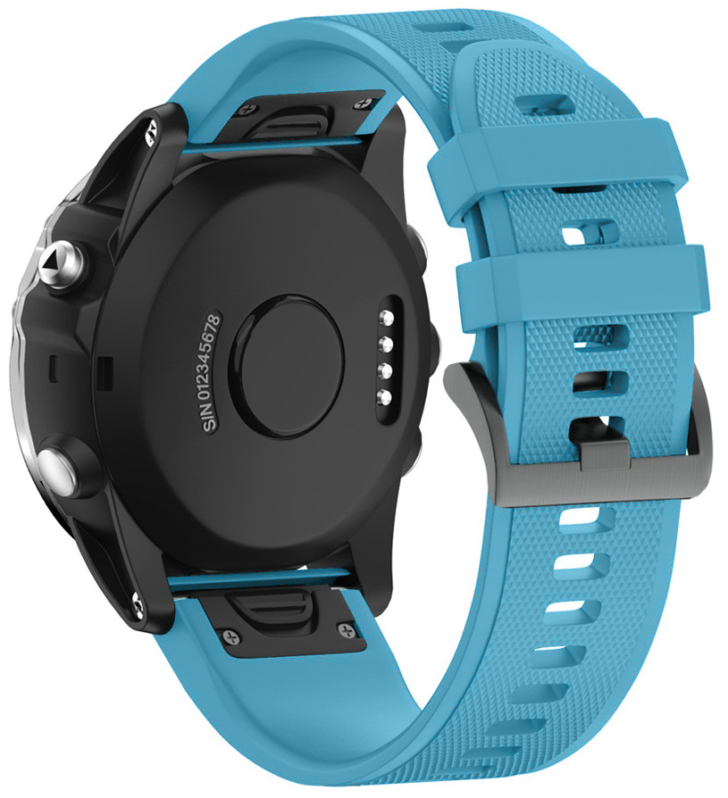 

Błękitny Silikonowy Pasek Garmin Fenix 5S Plus