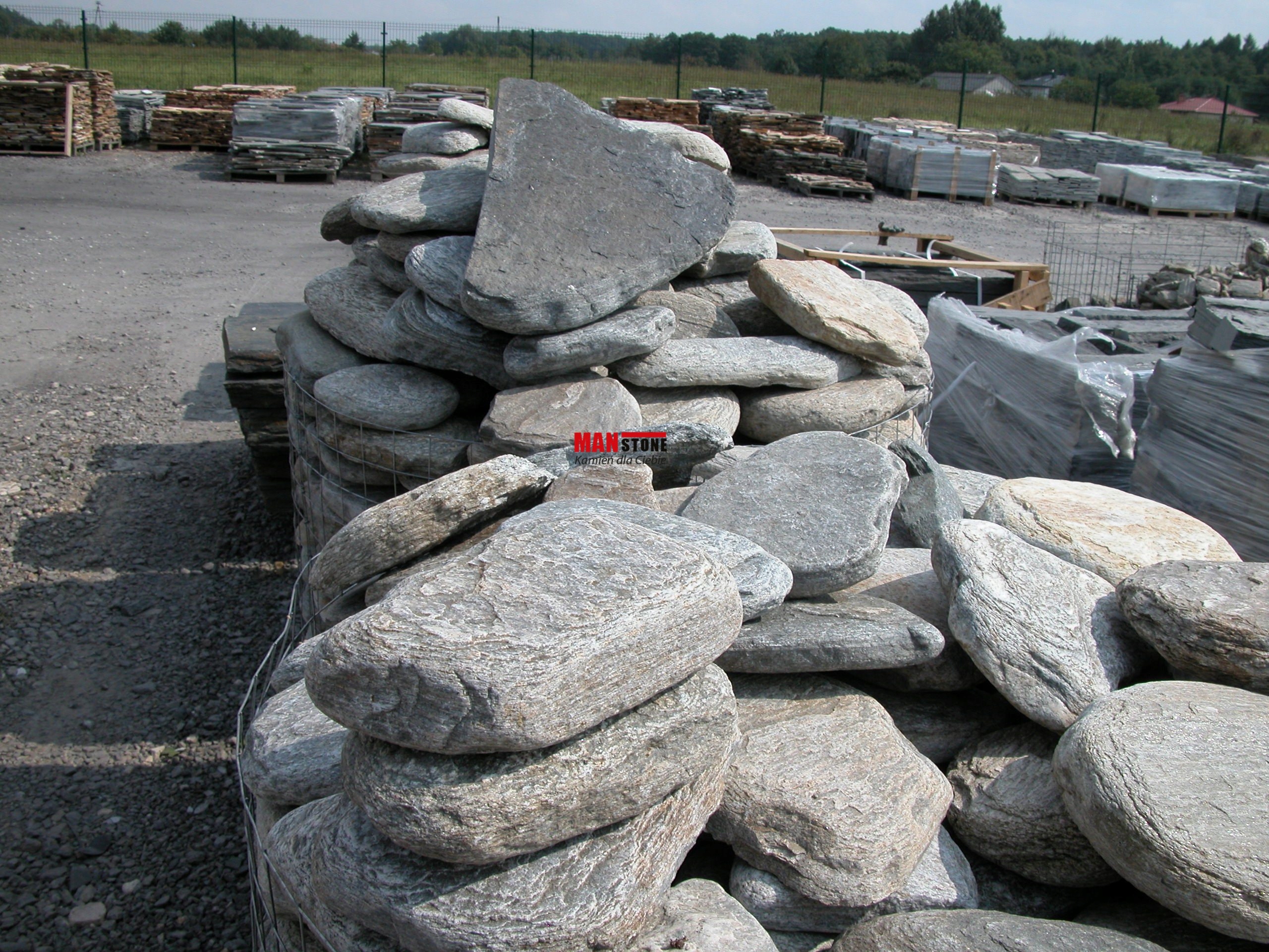 KAMIEŃ PŁASKI RZECZNY ŚCIEŻKOWY, OTOCZAK SZARY Waga 1 kg