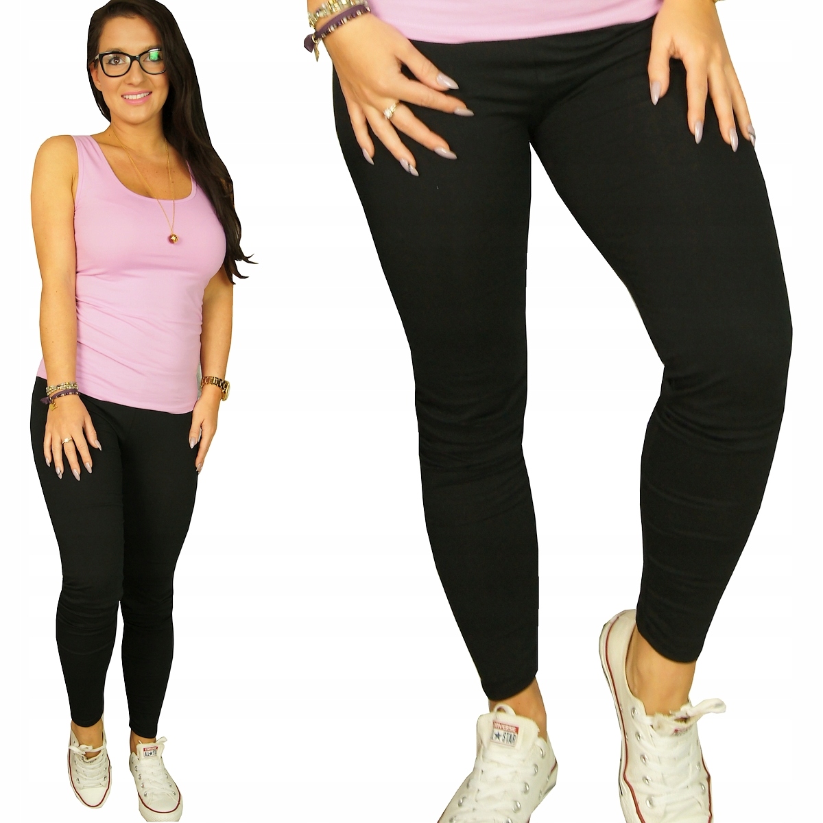 

Legginsy 95% Bawełna Leginsy Getry Jakość roz L