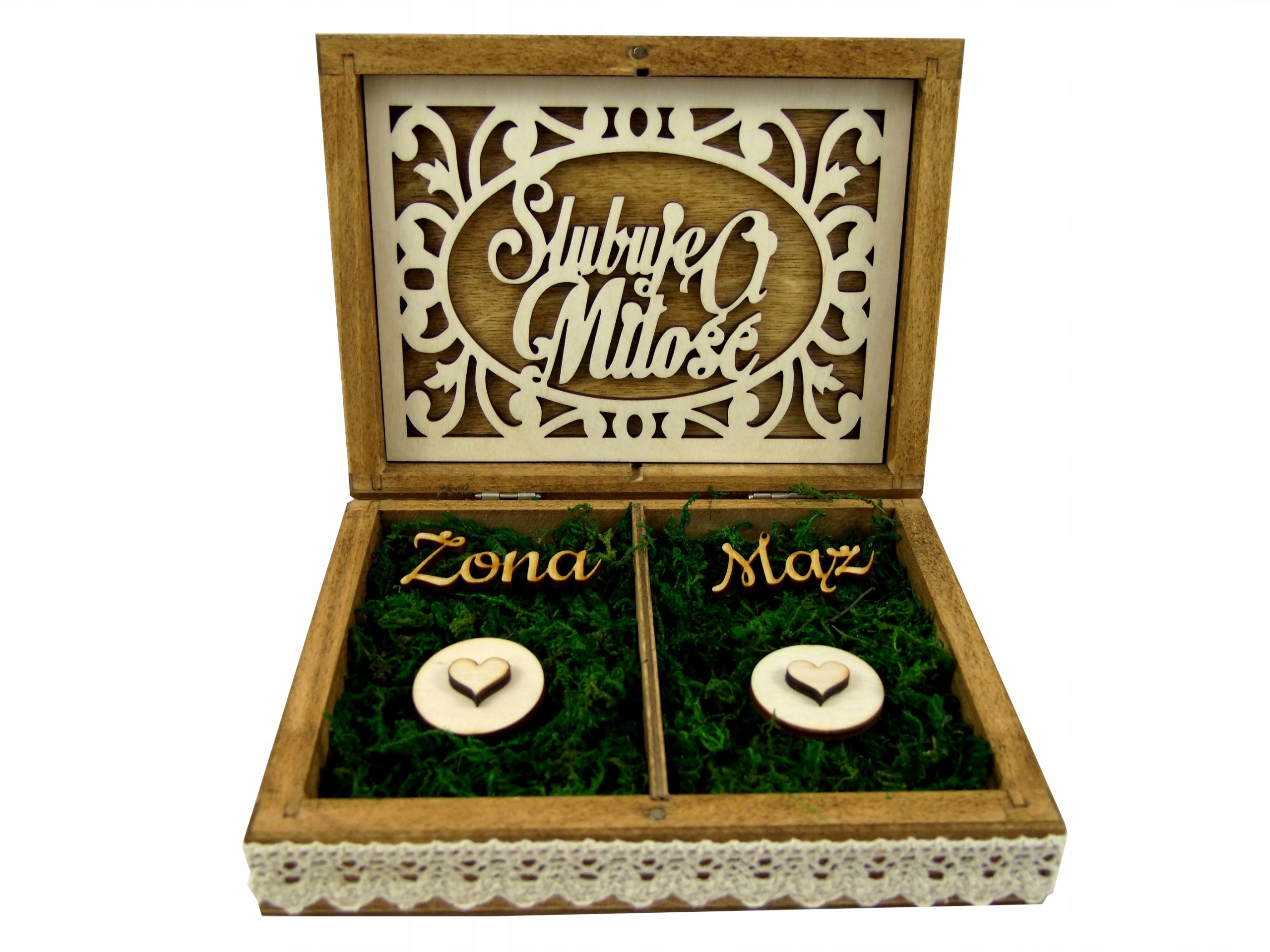 Komplet Na Koperty Obrączki Księga Gości Koronka Marka Magnolit