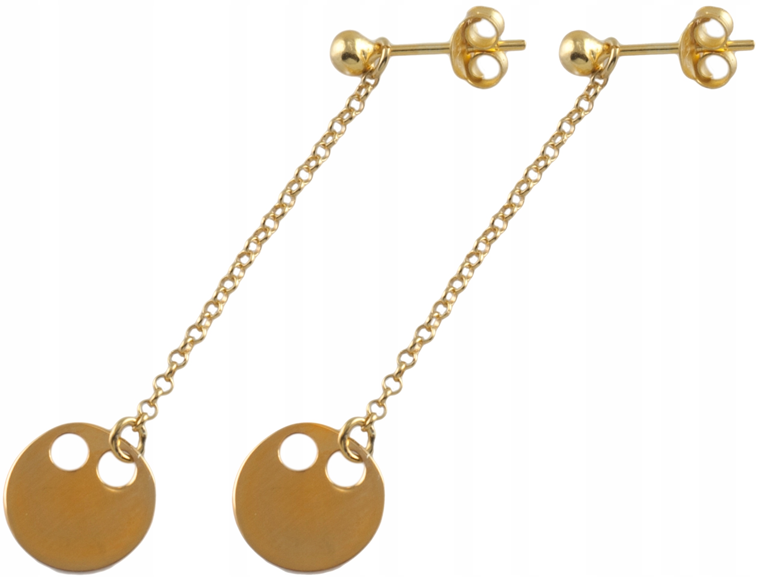 

Versil kolczyki złocone kółko łańcuszek Srebro 925