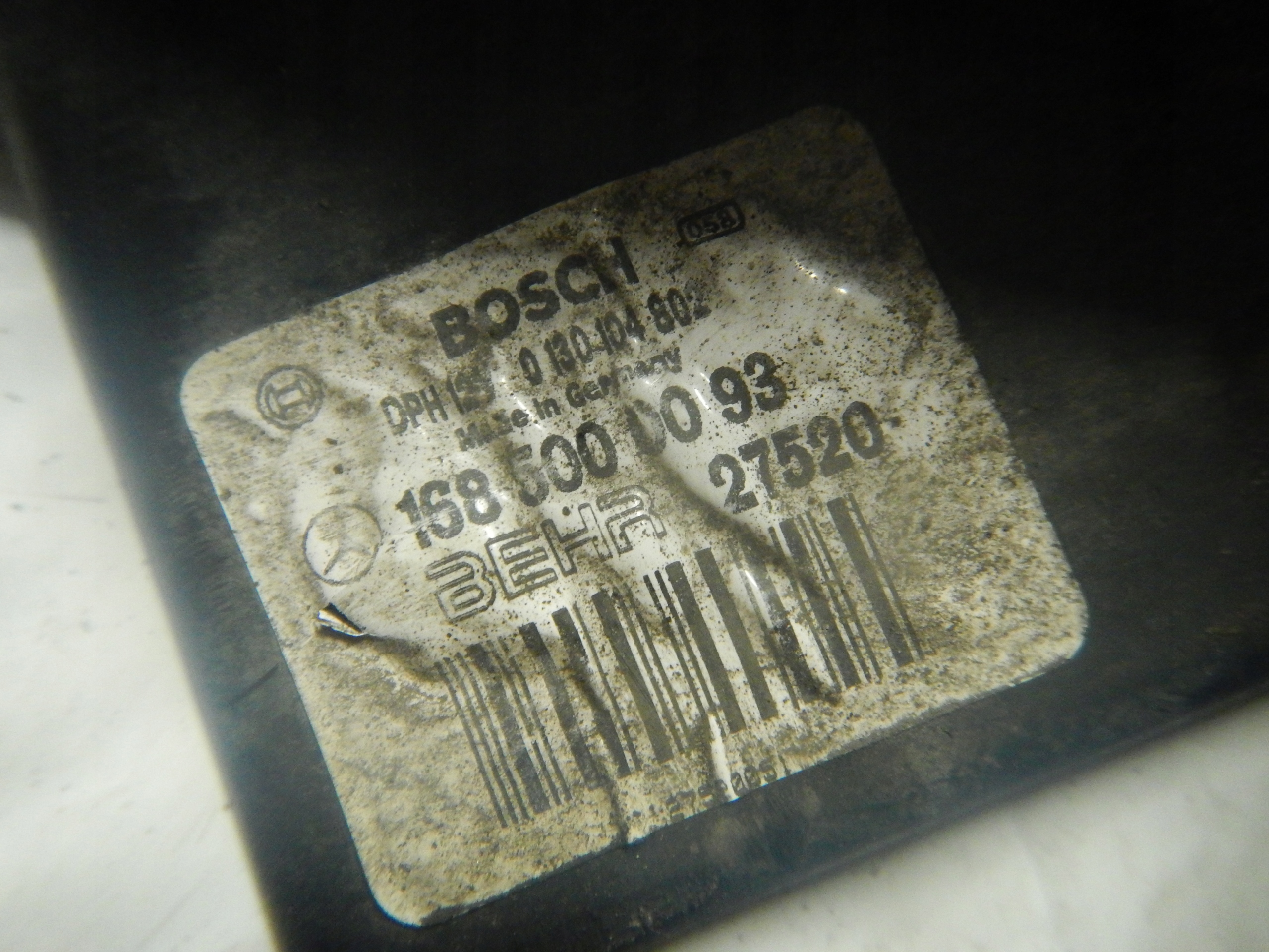 WENTYLATOR CHŁODNICY MERCEDES A KLASA 1685000093 Numer katalogowy części 1685000093