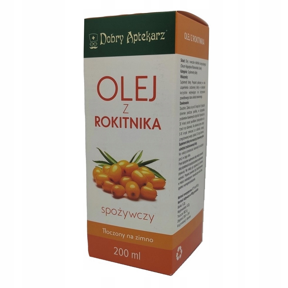 

Olej Z Owoców Rokitnika Zwyczajnego 200ml