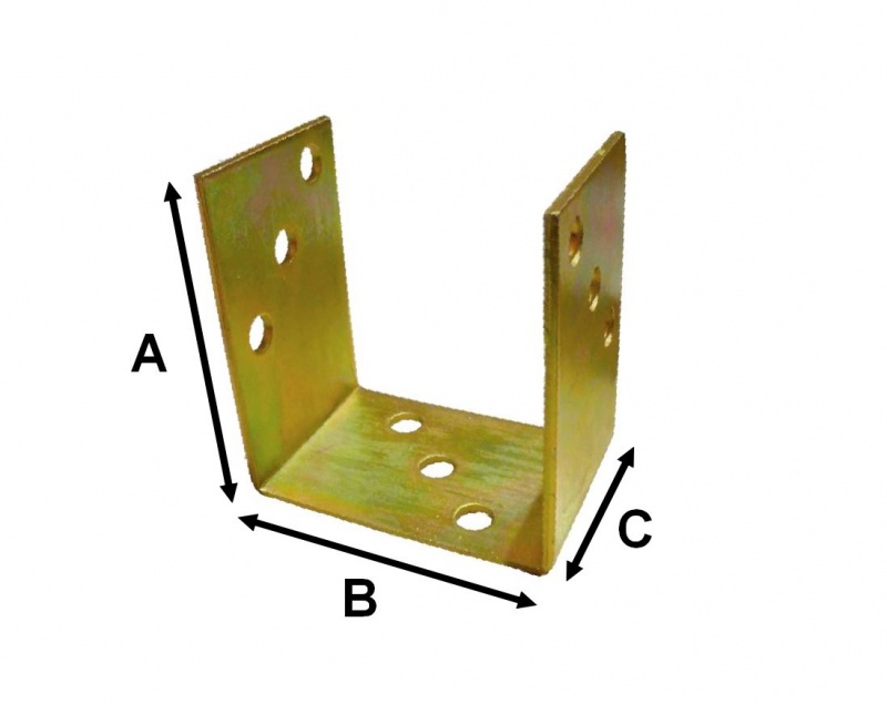 PODSTAWA SŁUPA DO PRZYKRĘCENIA TYP "U'' 90 mm Rodzaj podstawa słupa