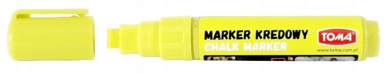 Marker srebrny KREDOWY 8x5mm ścięty do tablicy szyby potykaczy TO-291 TOMA Marka Toma