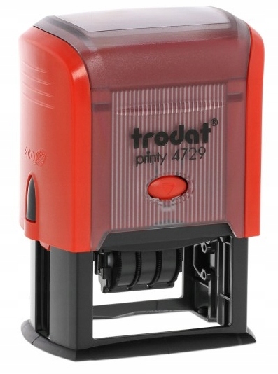 Datownik TRODAT 4729 50x30 mm tusz czerwony