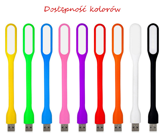 LAMPKA SILIKONOWA USB DO LAPTOPA 6 LED MOCNA Producent Aptel