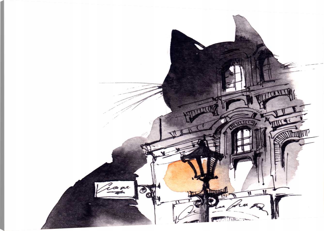 

Obraz Na Płótnie Kot Ulica Abstrakcja 120X80 800WZ