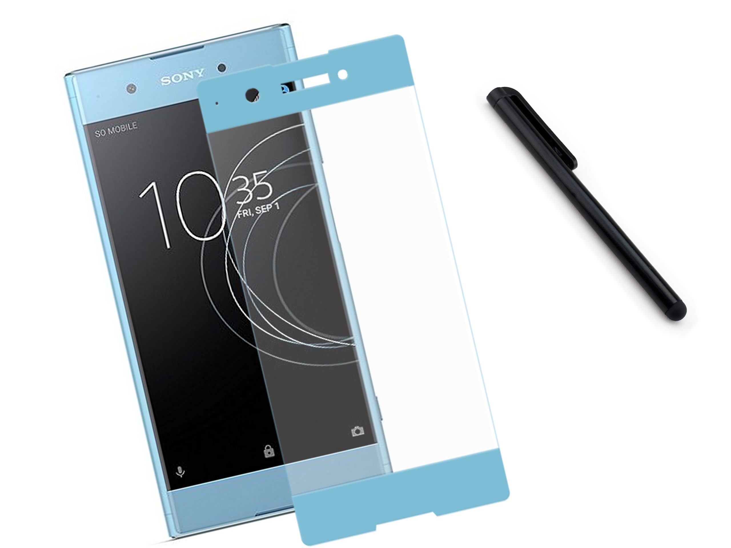 

Szkło hartowane 3D 9H Sony Xperia XA1 Niebieskie