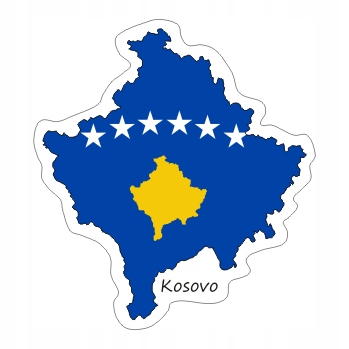 

Naklejka Kosowo na Walizkę Moto Auto Flaga