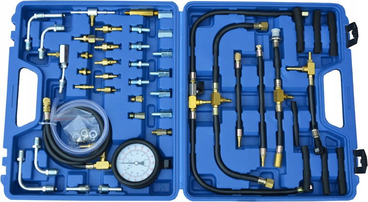 TESTER MIERNIK CIŚNIENIA PALIWA WTRYSK BENZYNY MAX 0 -10 BAR 0 -140 PSI Waga produktu z opakowaniem jednostkowym 3 kg