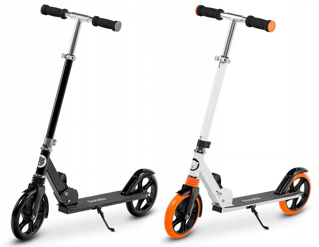 HULAJNOGA SKŁADANA DUŻA LIONELO LUCA AMORTYZATOR LEKKA WYTRZYMAŁA HAMULEC Kod producenta HULAJNOGA LO-LUCA LIONELO ORANGE i BLACK