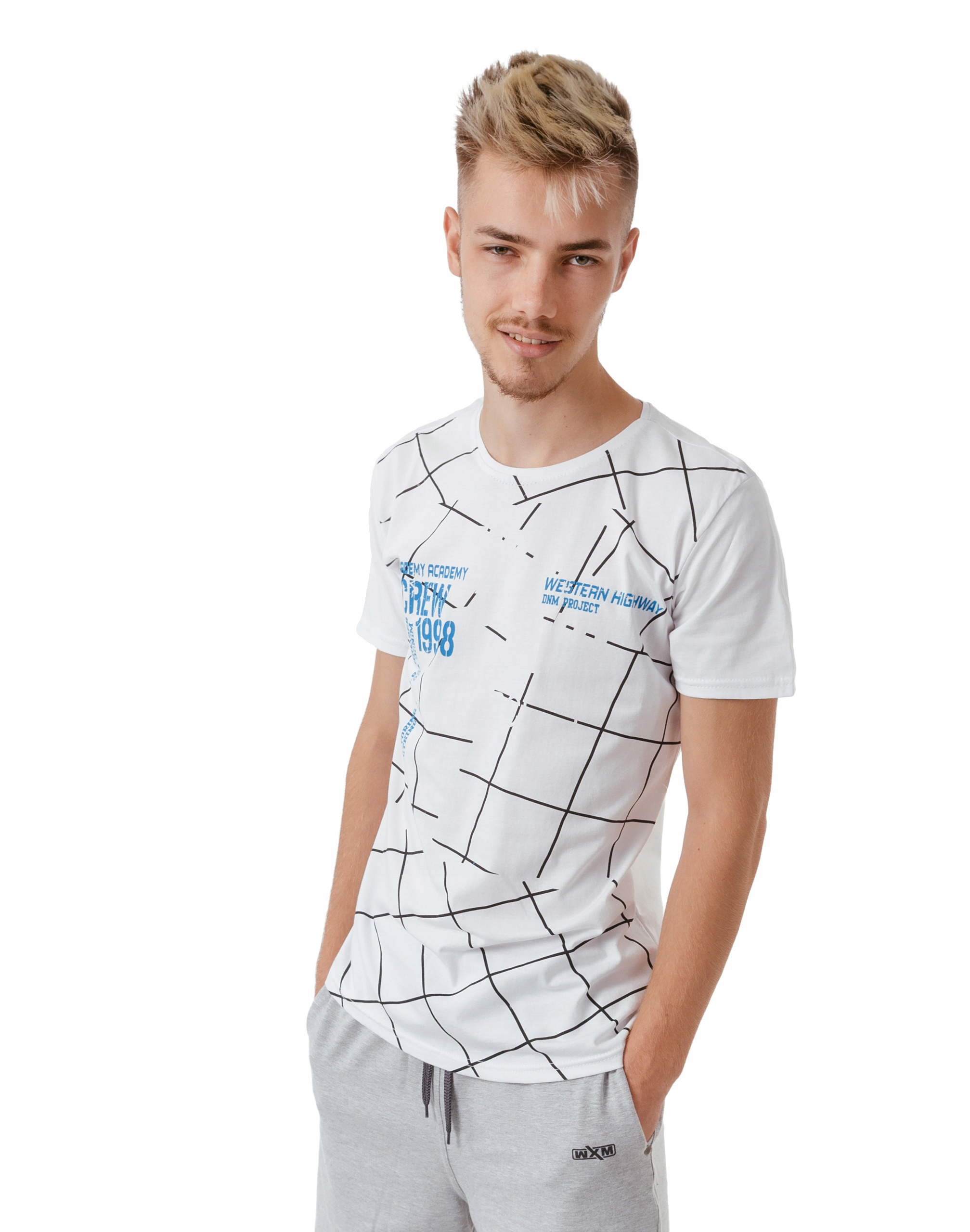 

Koszulka Podkoszulek Męski T-shirt Top KM09-03 XL