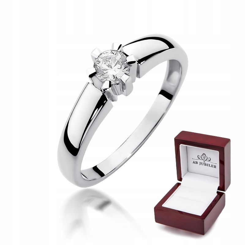 

Pierścionek 585 Zaręczynowy Brylant 0,23ct Grawer
