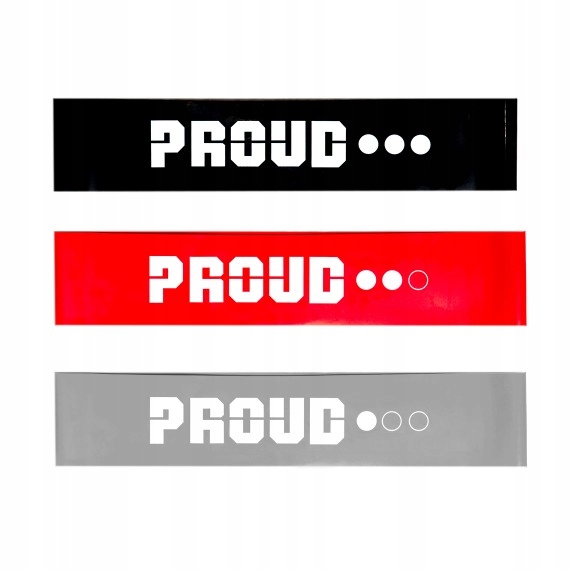 

Zestaw 3 Gum Do Ćwiczeń Mini Band Fitness Proud