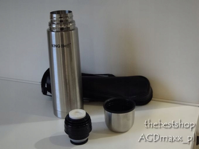 TERMOS STALOWY 0,75L. automatyczny korek Pojemność 0.75 l