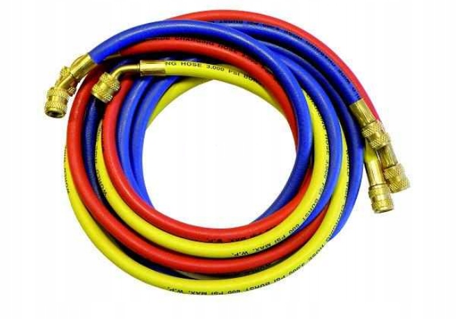 Wąż serwisowy 180cm 1/4''SAE Niebieski Shineyear