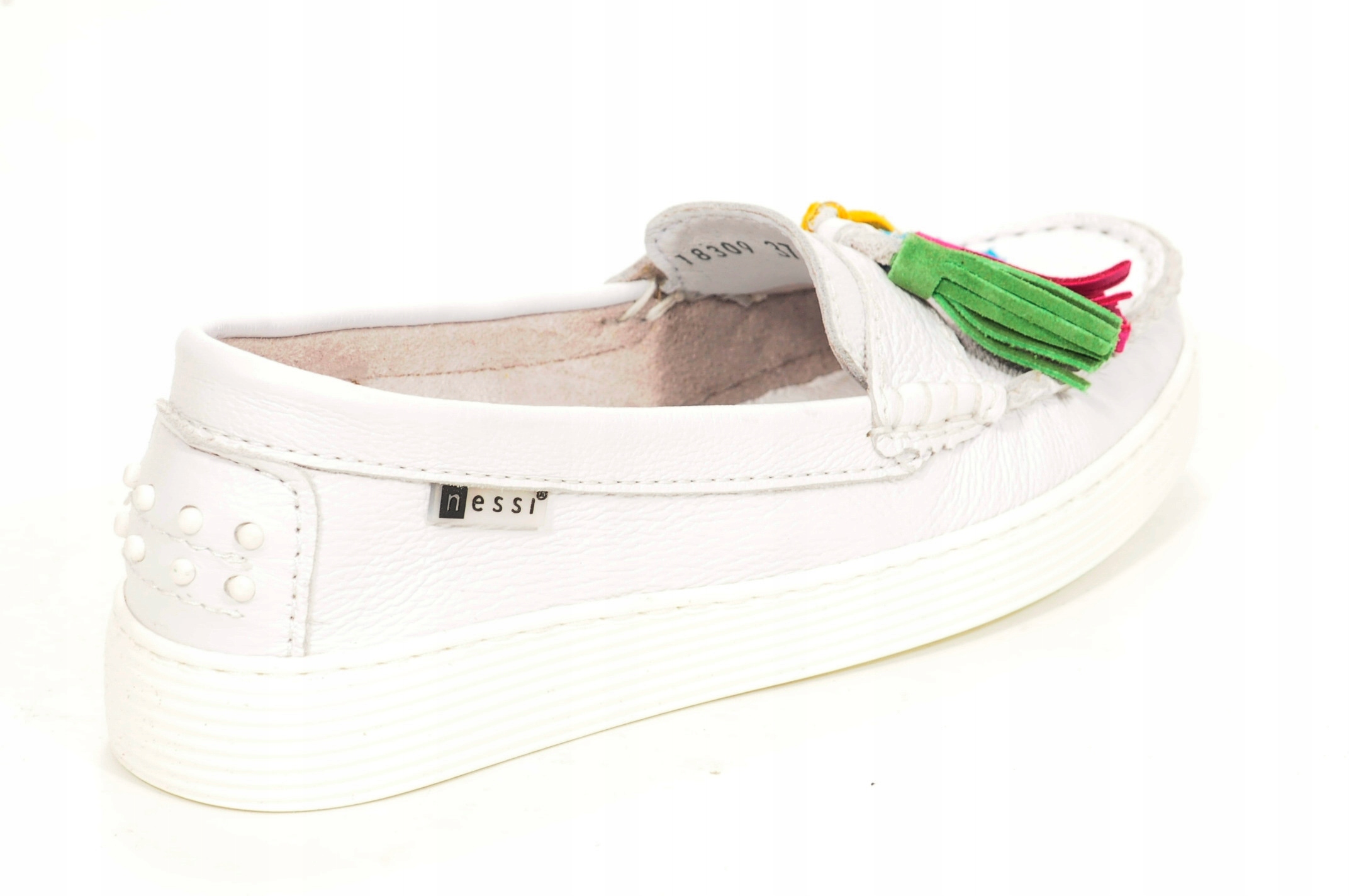 Mokasyny Nessi 18309 Biały 1 Rozmiar 37 Marka Nessi