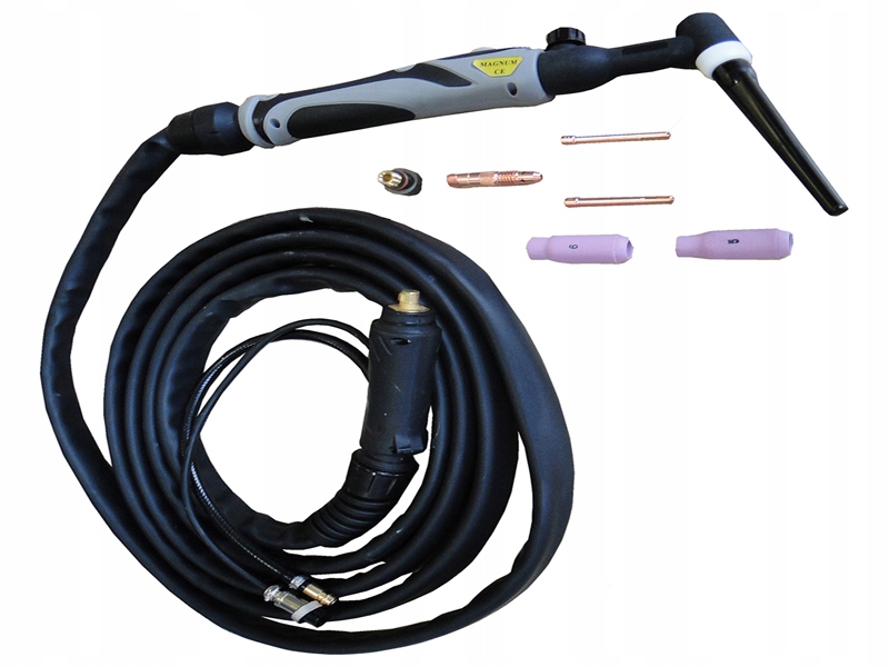 UCHWYT PRZEWÓD TIG do spawarek mma Z ZAWORKIEM 4M