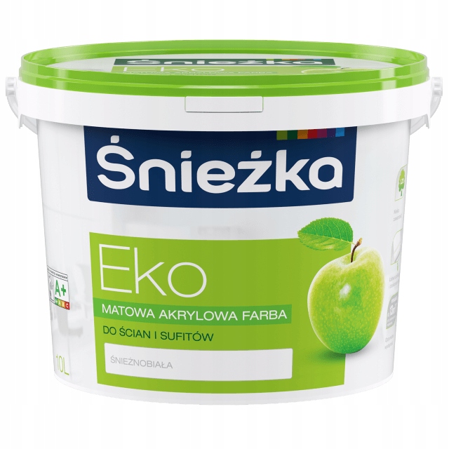 Farba akrylowa ścienna Śnieżka 10 l biel mat