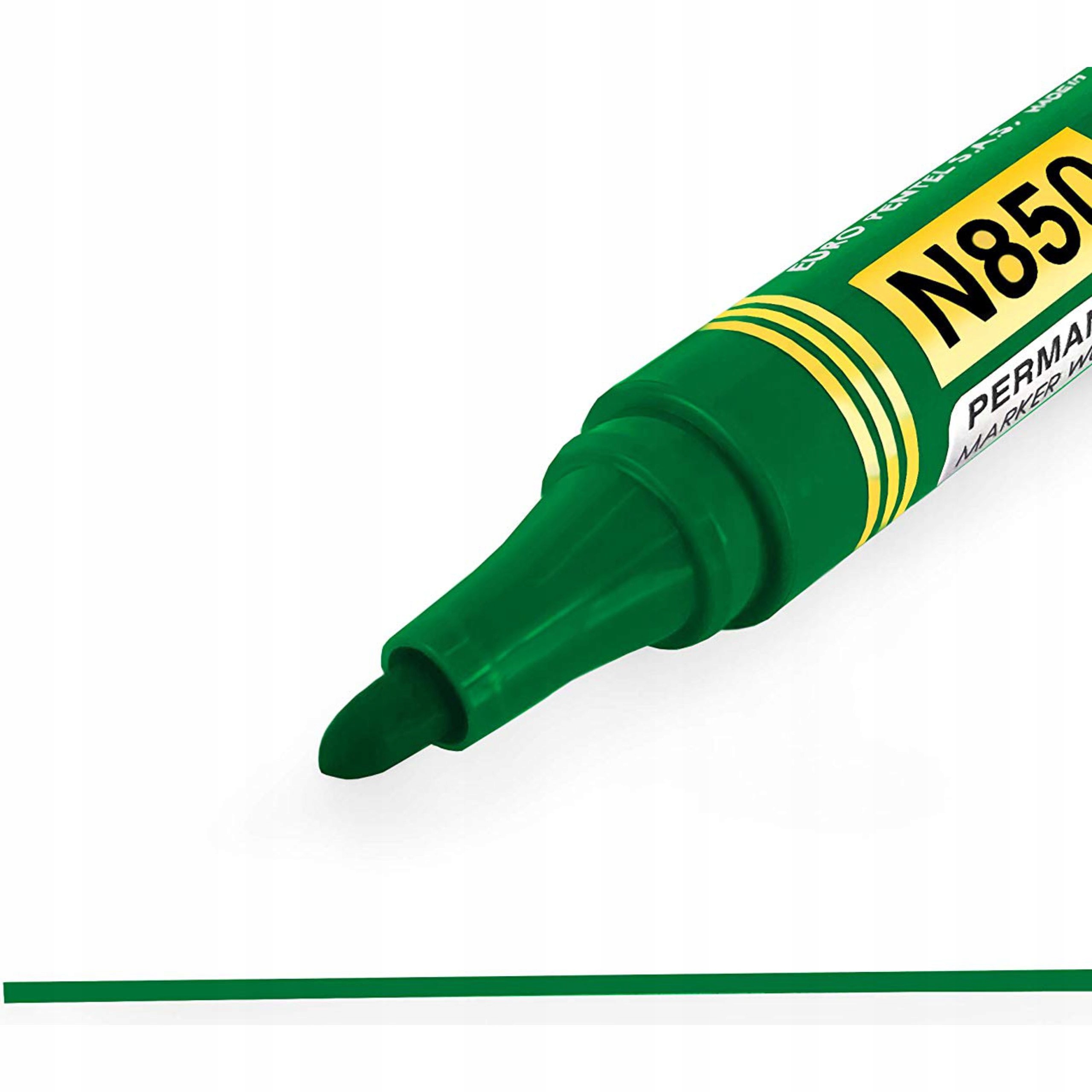 Marker permanentny PENTEL N850 z okrągłą końcówką zielony Marka Pentel