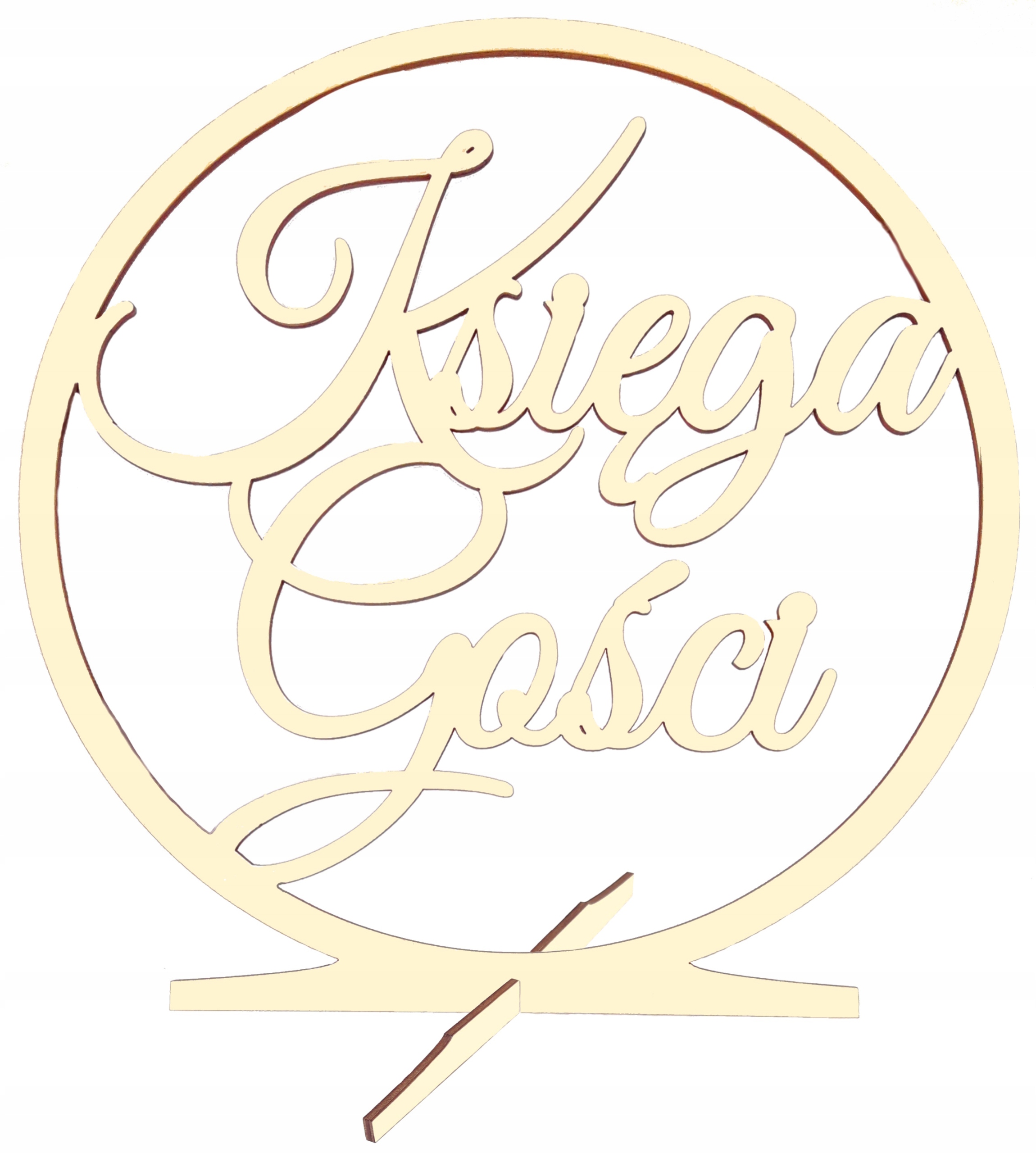 

Drewniane Koło Stojak Księga GOŚCI-KG-01