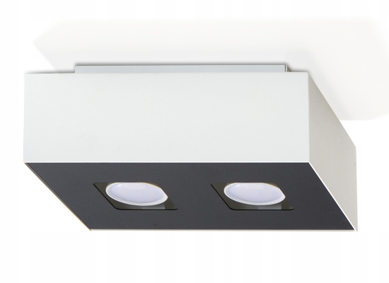 Plafon MONO 2 biały minimalistyczny do korytarza i przepokoju Sollux led