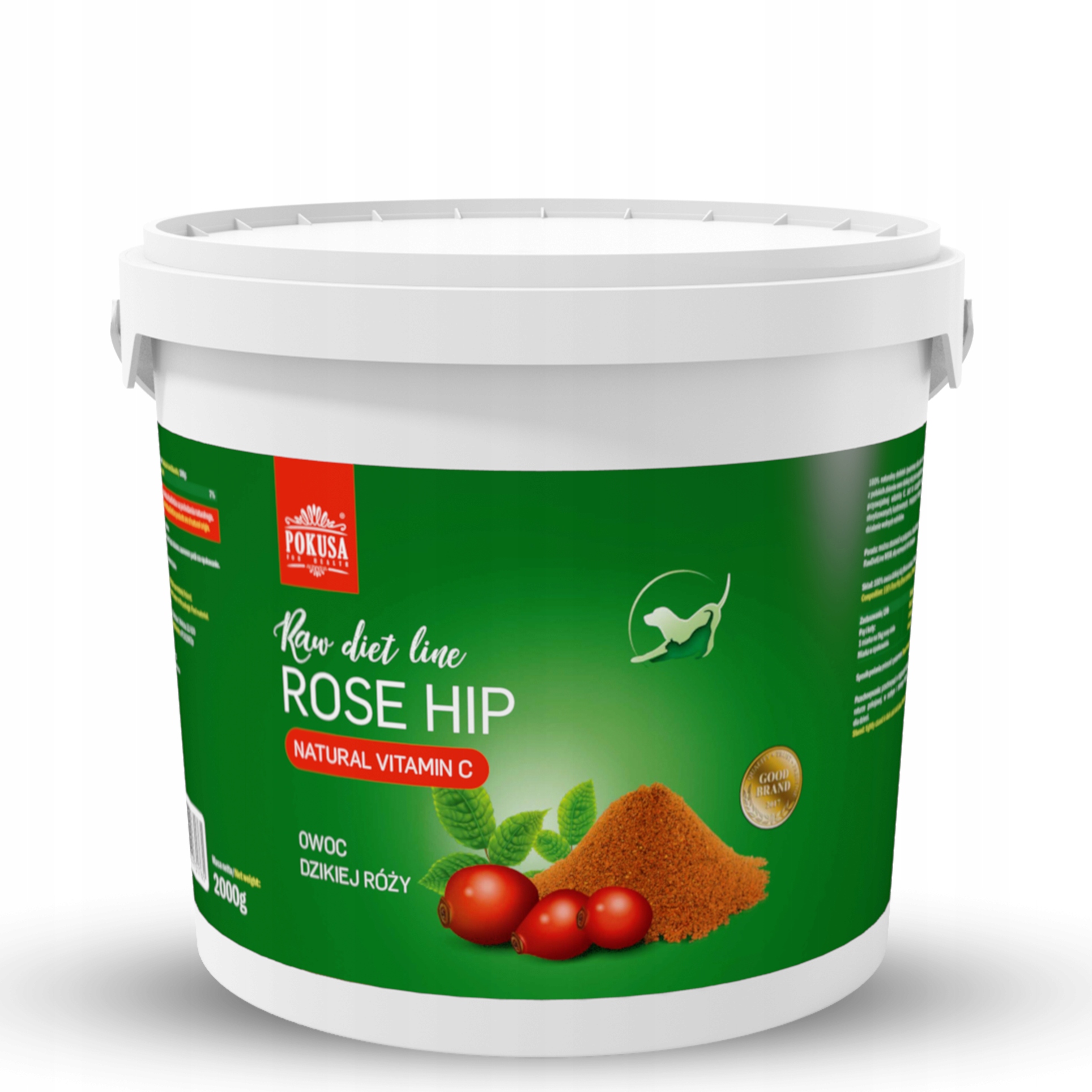 Pokusa RawDietLine Rose Hip/ owoc dzikiej róży 2000g