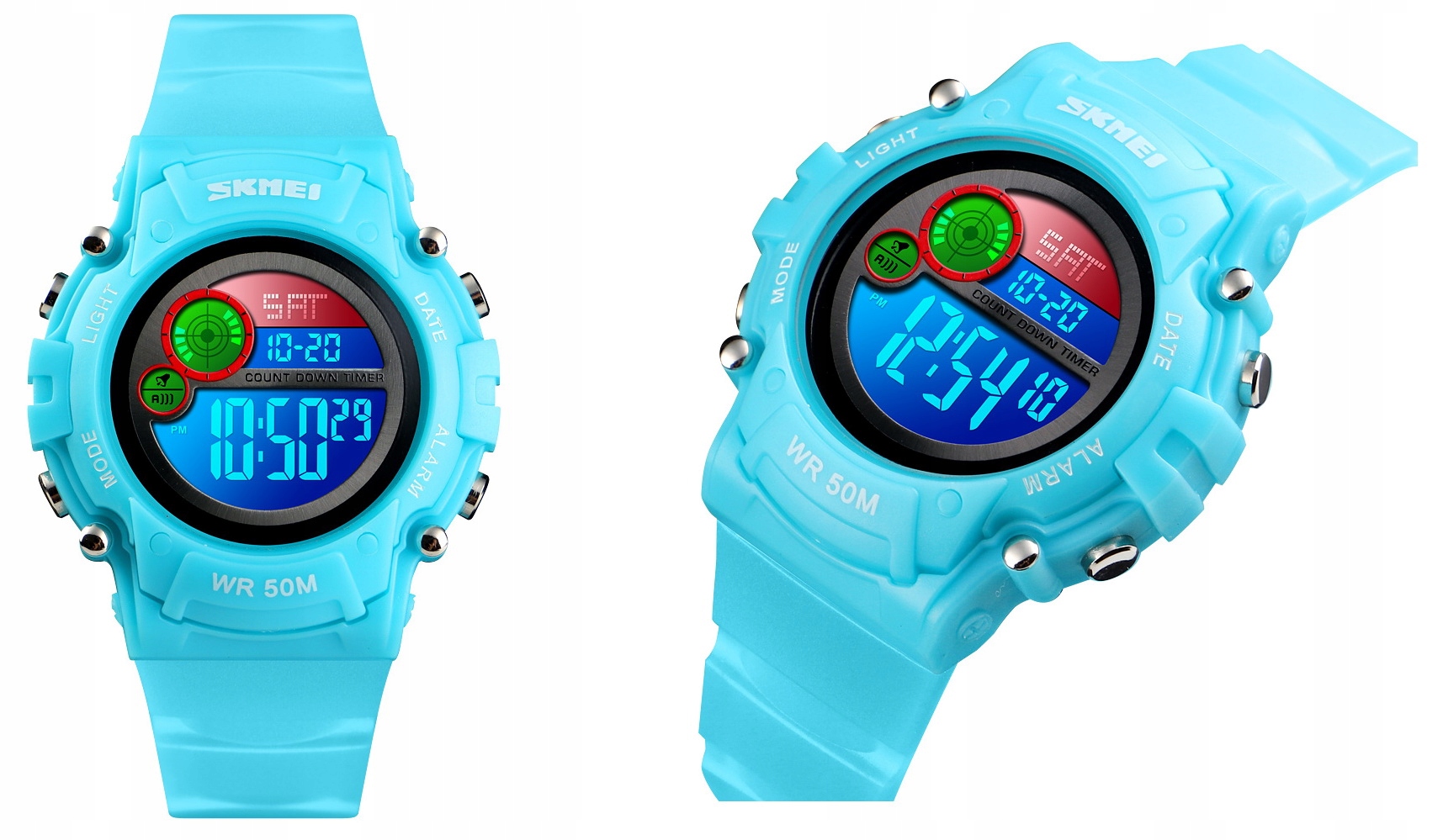 SUPER ZEGAREK DLA DZIECKA KOLOROWE LED NOWY MODEL Model SKM1477-23