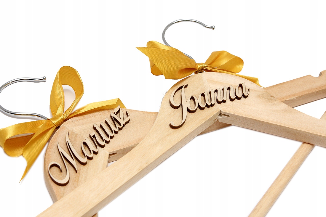 

Wieszaki ślubne Imienne Pan Młody Panna Młoda