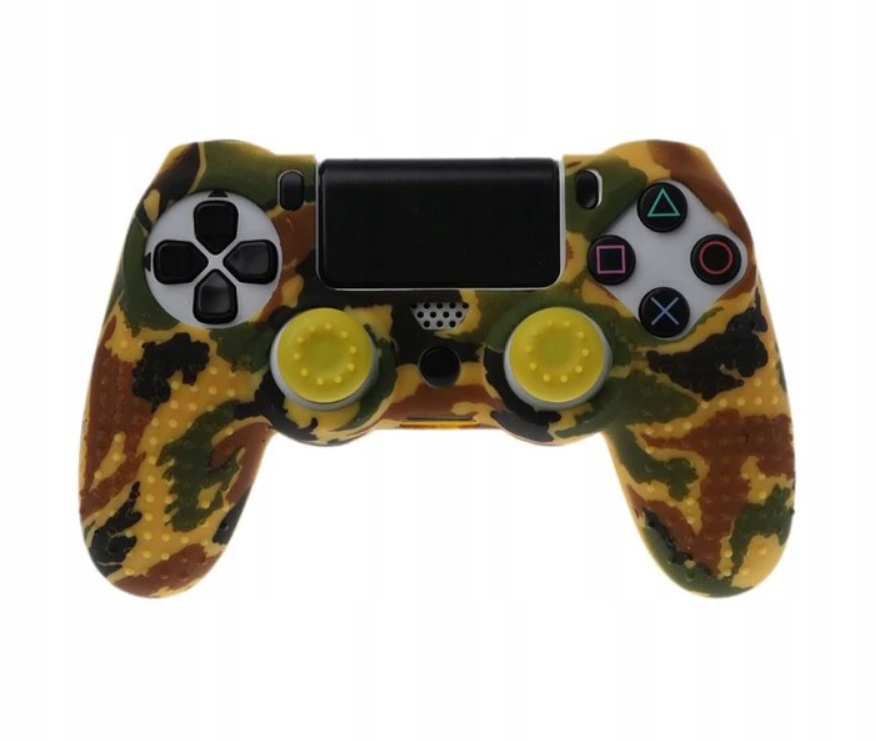 Pouzdro Pouzdro Silikonová Krytka Pandaren Studded pad PS4/PRO/SLIM Camo Yellow