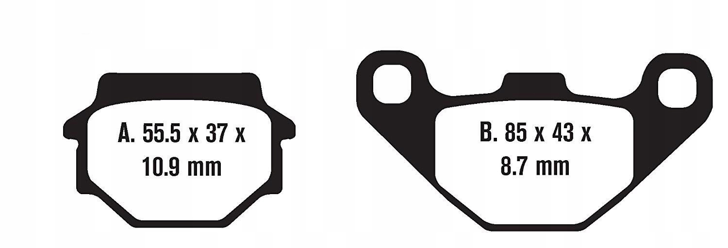 FA372R - ЗАДНИЕ ТОРМОЗНЫЕ КОЛОДКИ SUZUKI LTA LT-A 500 VINSON