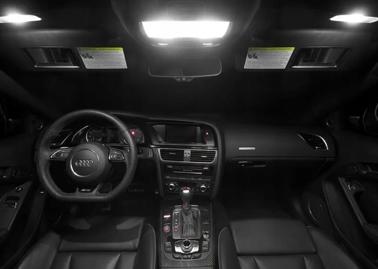 AUDI A5 Zestaw LED do wnętrza 12szt 6000K biel Numer katalogowy części audia5ledwne