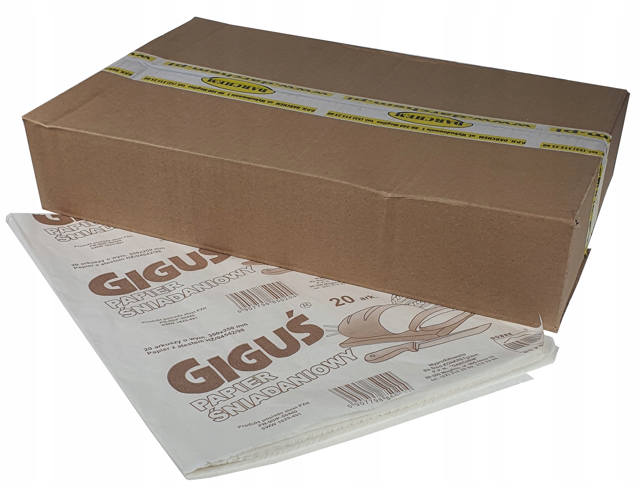 PAPIER ŚNIADANIOWY SKŁADCE 50 składek x 20 arkuszy
