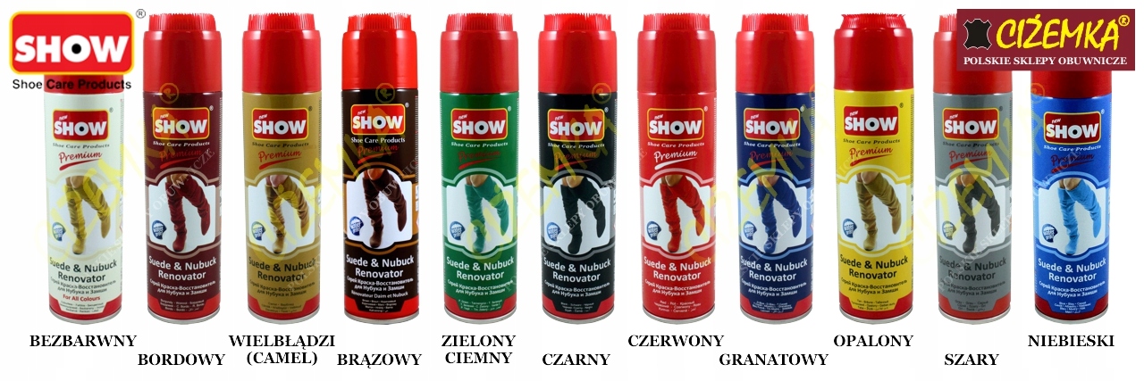 SHOW FARBA PASTA RENOWATOR IMPREGNAT ZIELONY Nazwa RENOWATOR ZAMSZI I NUBUKU