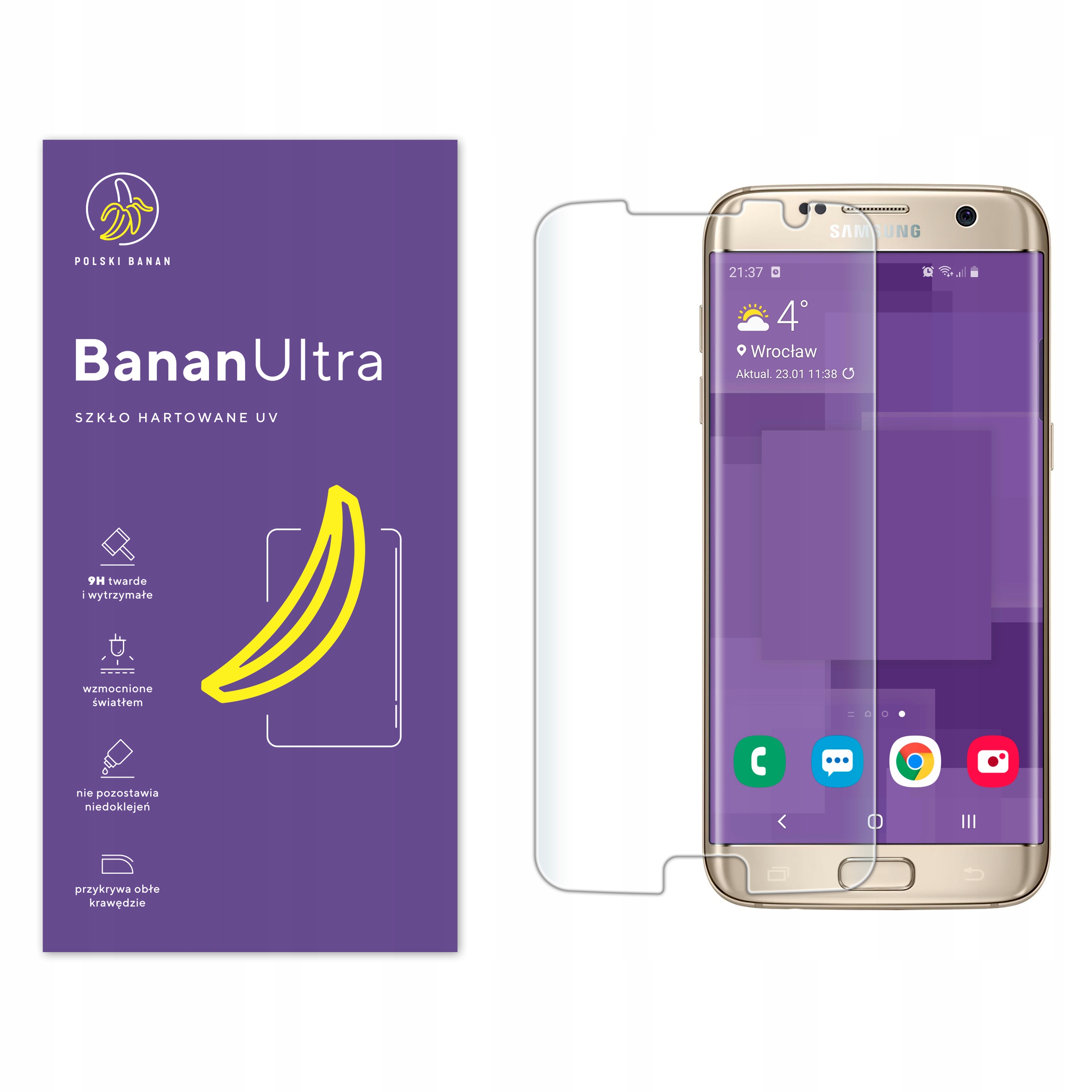 

Szkło Hartowane Uv Polski Banan do Samsung S7 edge