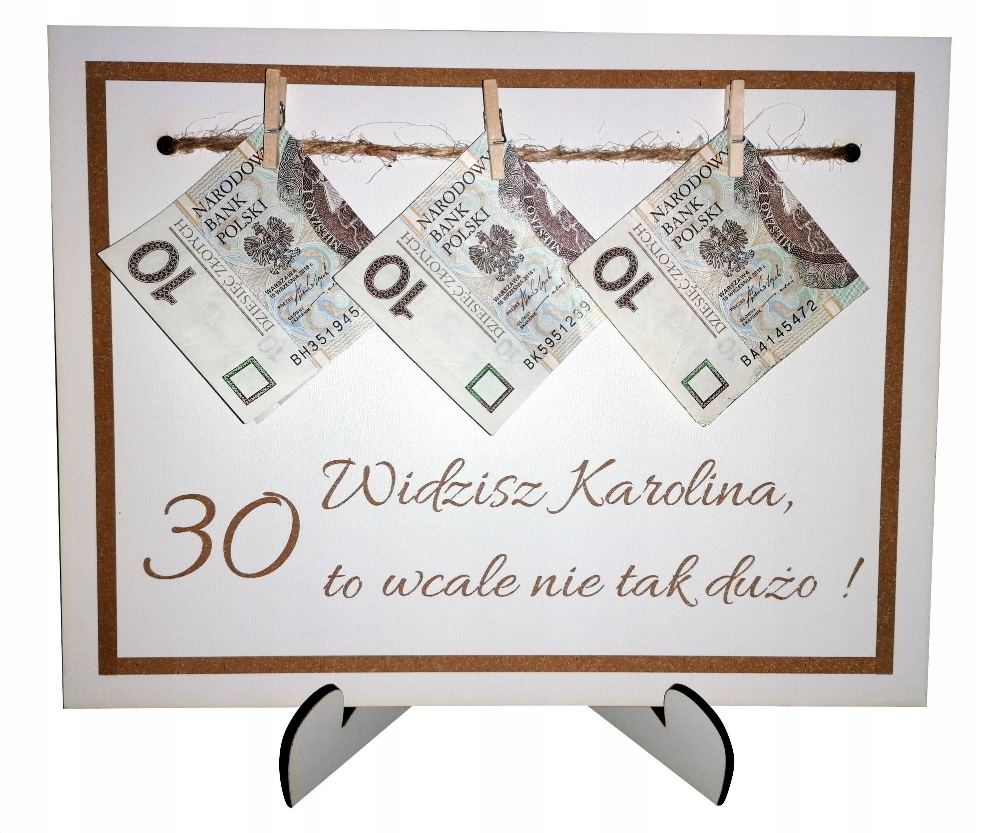 

Prezent na urodziny 20 30 35 40 50 tabliczka ramka