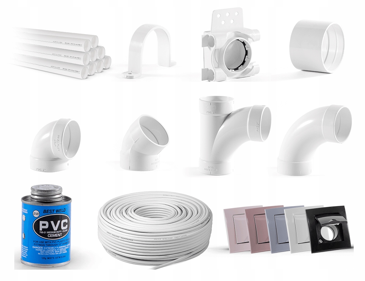 Odkurzacz centralny Zestaw montażowy 6gn.+ gniazda