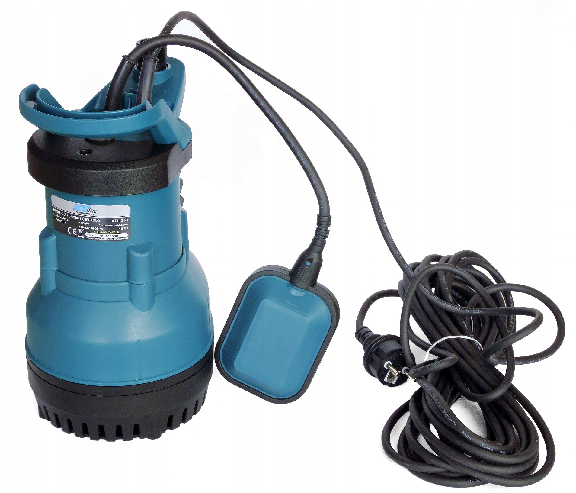 POMPA ZANURZENIOWA OGRODOWA DO WODY XTline 400 W Maksymalna wydajność pompy 0 l/h