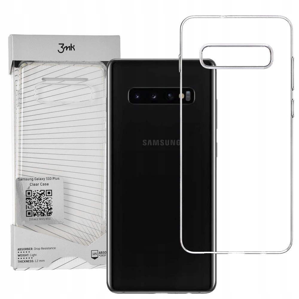 

Etui do Galaxy S10 Plus, 3MK Clear Case, obudowa