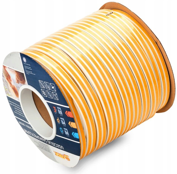 Těsnění Dveří Oken Samolepicí Bronz Typ E Rolka 150 metrů Okenní