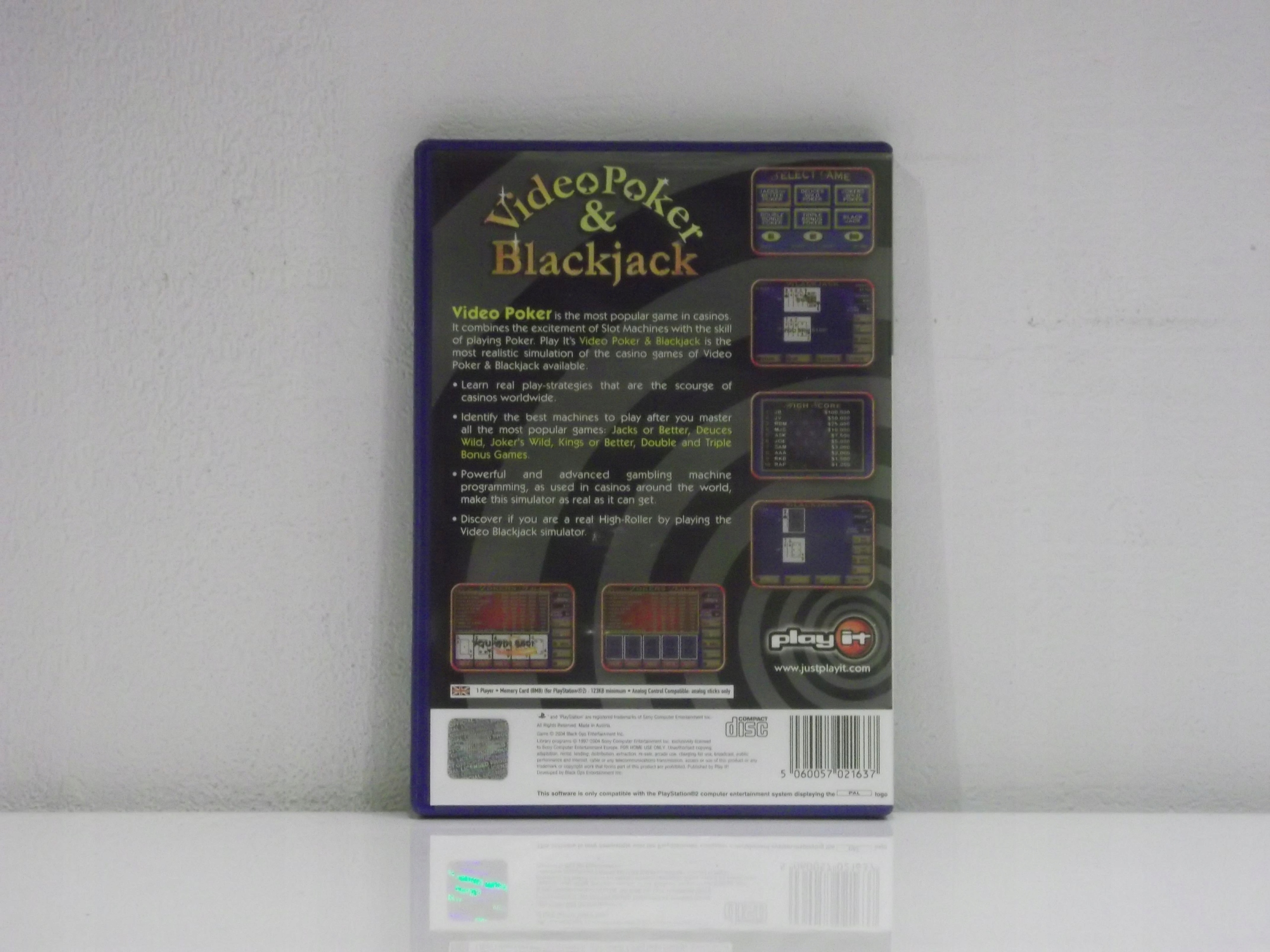 VIDEO POKER & BLACK JACK PS2 Tematyka logiczne