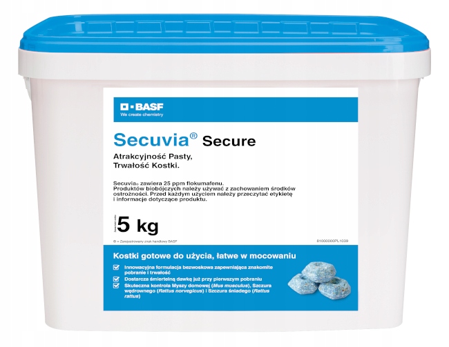 

Basf trutka Secuvia 5 kg trucizna na Szczury myszy