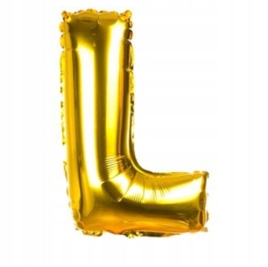 

Balon Foliowy Literka Litera L 40CM Kolor Złoty
