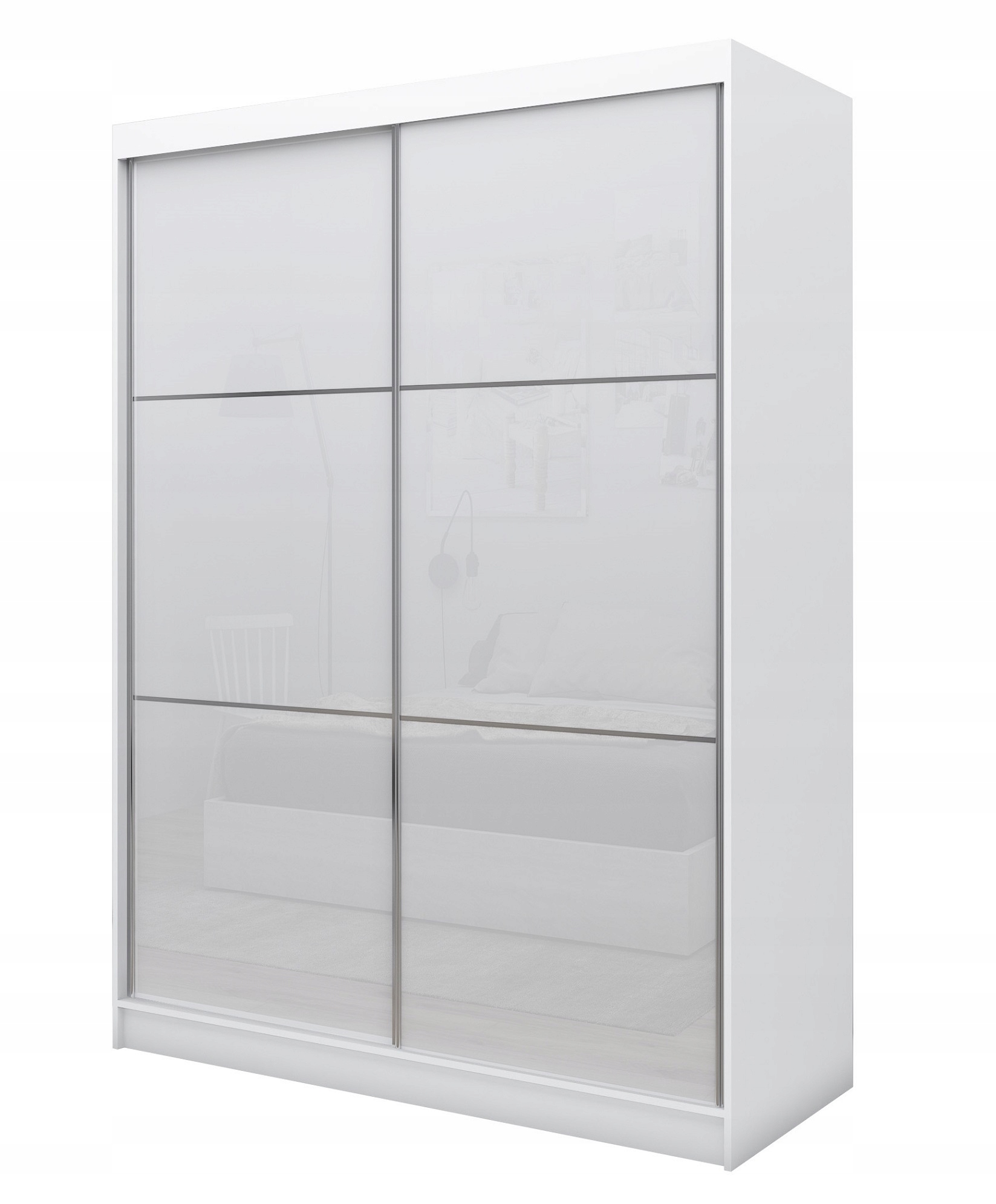 Szafa Przesuwna 160 Czarne szkło lacobel WITO Kod producenta WITO