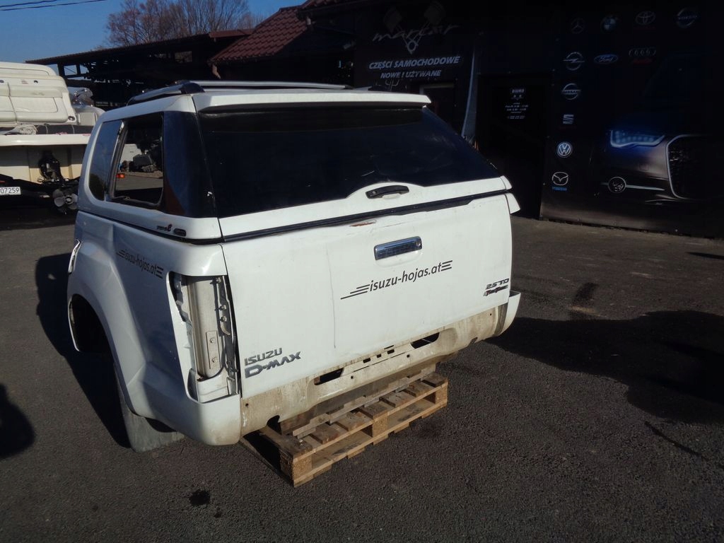 Szyba tył paki zabudowy załadunkowej D-max II