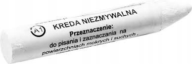

Kreda niezmywalna wodoodporna biała