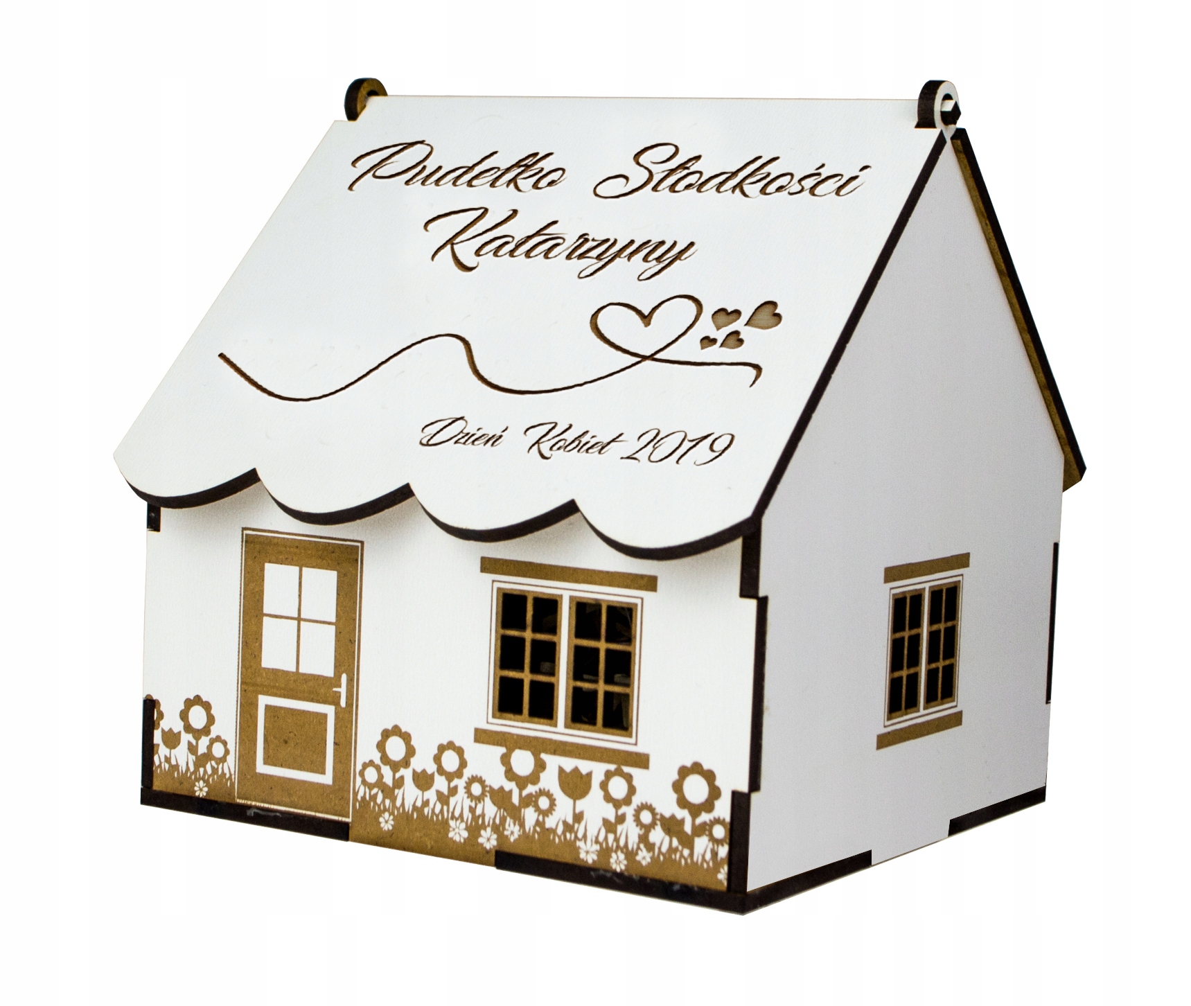 

Drewniane Pudełko Domek Na Słodycze Dzień Kobiet