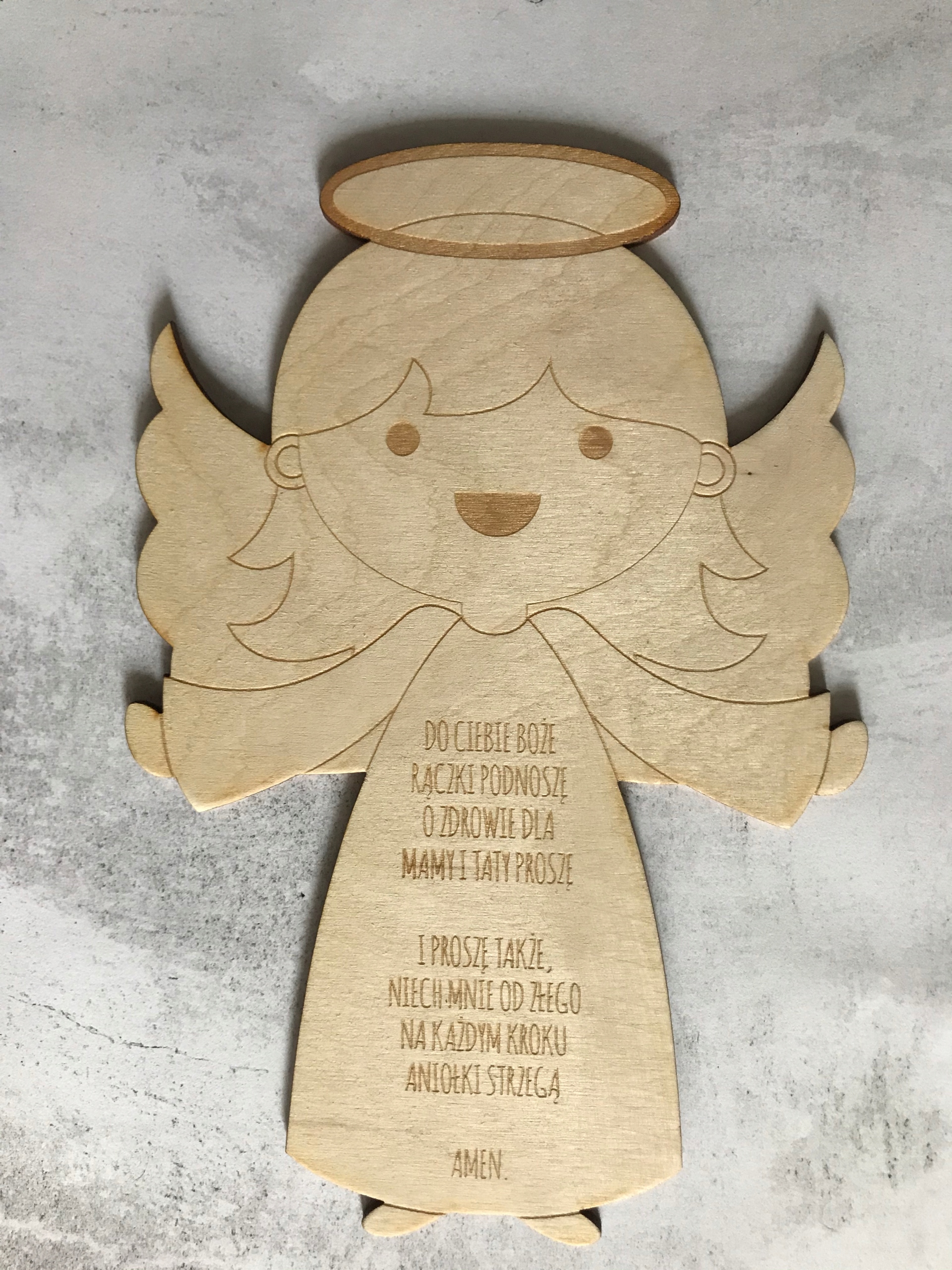 Ангел на стену - украшение для ребенка